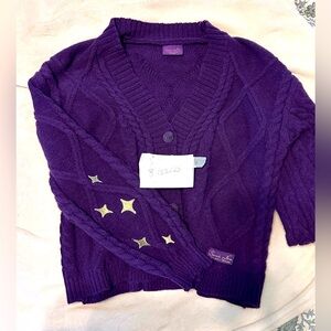 Taylor Swift Speak Now TV Violet Cable Knit Cardigan
